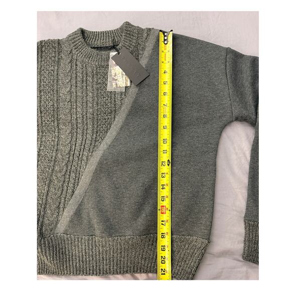 TWENTY MONTREAL Twenty Connect Crewneck Sweater Gray Size XS NEW - Picture 8 of 13